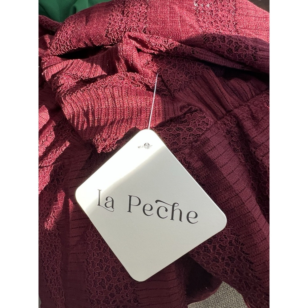 La Peche Lace Top Babydoll Fairy Romantic‎ Victorian Coquette Dainty Y2K Large - Picture 7 of 11